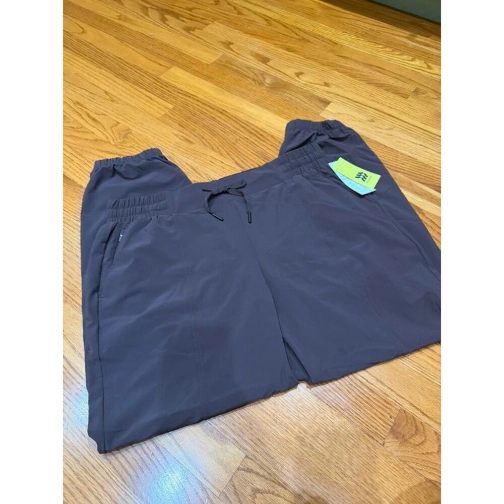 New Women's Active Light Mid-Rise Jogger Pants - All In Motion Mahogany Brown